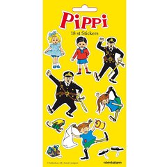 Peppi Pitkätossu -tarrat, 18 kpl hinta ja tiedot | Pipi Lapset | hobbyhall.fi