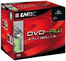 EMTEC DVD-RW 4.7GB 4x jewel EOL hinta ja tiedot | Vinyylilevyt, CD-levyt, DVD-levyt | hobbyhall.fi