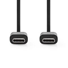 Kaapeli Type-C-Type-C, 1m, musta, USB 2.0 hinta ja tiedot | Puhelinkaapelit | hobbyhall.fi