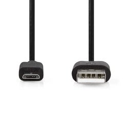 Kaapeli micro USB, 5m, musta, USB 2.0, muovipussissa hinta ja tiedot | Puhelinkaapelit | hobbyhall.fi