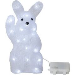 Decoration Rabbit Hello, 29x14cm, 30 LEDiä, akkukäyttöinen, sisä/ulko IP44 hinta ja tiedot | Joulukoristeet | hobbyhall.fi