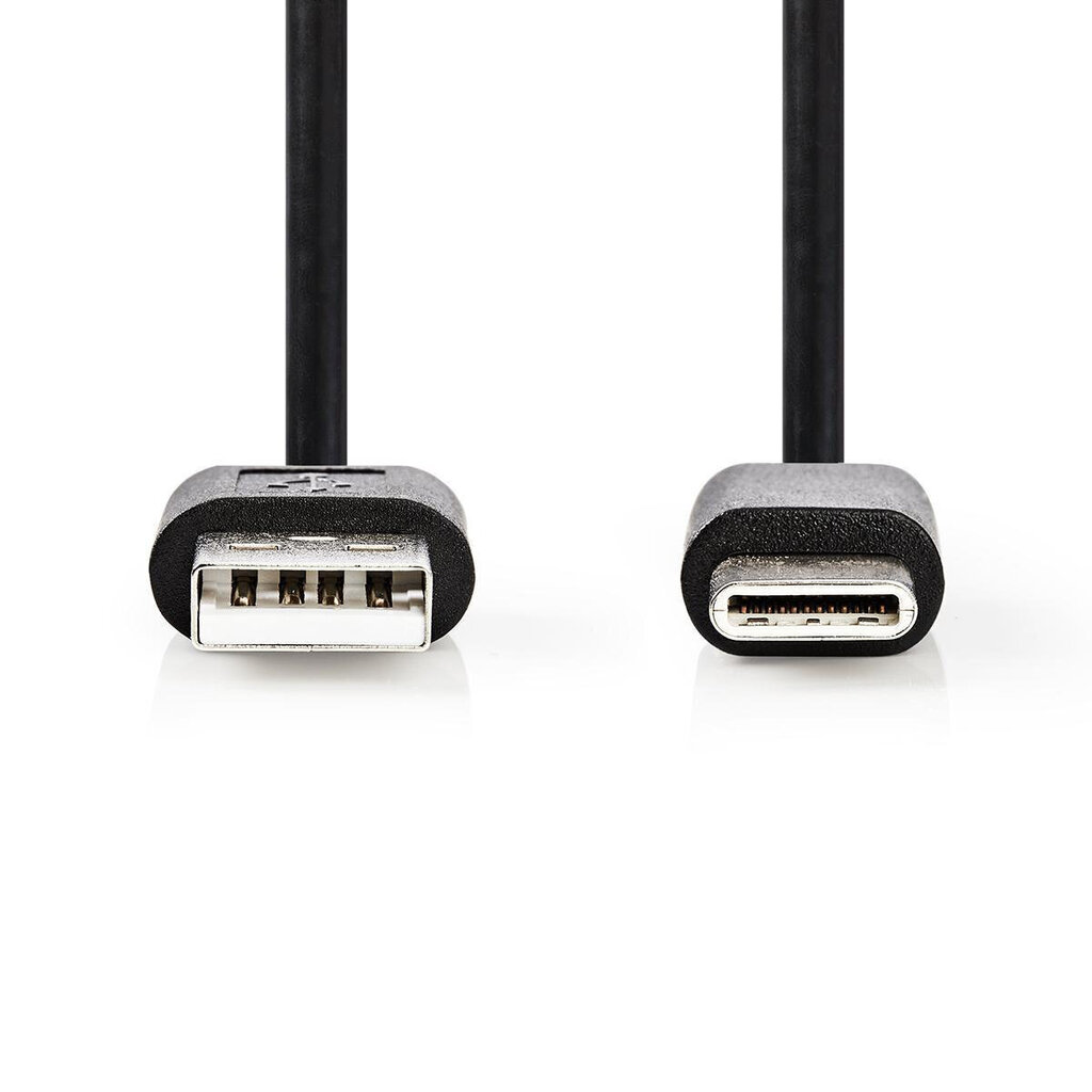 Kaapeli Type-C, 2m, musta, USB 2.0 Bulk e. ilman pakkausta hinta ja tiedot | Puhelinkaapelit | hobbyhall.fi
