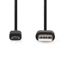 Mikro-USB-kaapeli, 3m, musta, USB 2.0 hinta ja tiedot | Nedis Puhelimet, älylaitteet ja kamerat | hobbyhall.fi