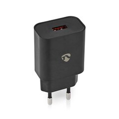 Huonelaturi Nedis 1XUSB, 18W/3A, pikalataus, musta hinta ja tiedot | Nedis Puhelimet, älylaitteet ja kamerat | hobbyhall.fi