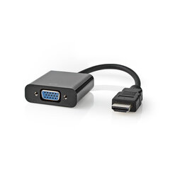 Kaapeli HDMI M - VGA F + 3,5 mm, 0,2 m, bulkki hinta ja tiedot | Adapterit | hobbyhall.fi