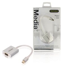 Profigold PROM201 Adapter MAC Mini DP -suutin - VGA-liitäntä 0,2 m EOL hinta ja tiedot | Profigold Tietokoneet ja pelaaminen | hobbyhall.fi