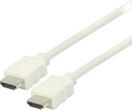 Valueline HDMI 1.4 A suutin - suutin valkoinen 1,00 m, muovipussissa EOL hinta ja tiedot | Kaapelit ja adapterit | hobbyhall.fi