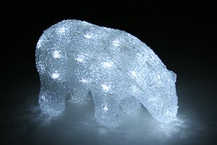 Jääkarhu, 40 valkoista LED-valoa, 22*9,5*14cm hinta ja tiedot | Joulukoristeet | hobbyhall.fi