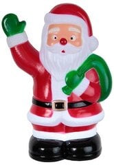 Santa Claus 5 LED, 18x28cm, ajastin (6+18h sykli), paristokäyttöinen (3xAA, ei mukana), paina maahan, IP44 hinta ja tiedot | Joulukoristeet | hobbyhall.fi