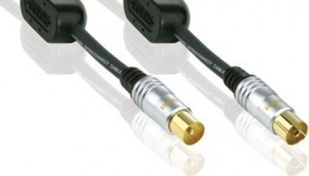 Profigold PGV8925 Coax M- Coax F 5m EOL hinta ja tiedot | Kaapelit ja adapterit | hobbyhall.fi