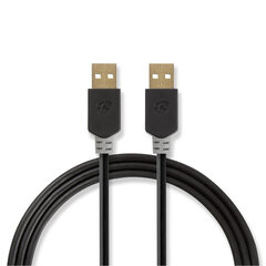 Kaapeli USB 2.0 A liitin - USB A liitin 2.0 m hinta ja tiedot | Kaapelit ja adapterit | hobbyhall.fi