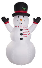 SNOWMAN puhallettava pituus 2,4m, 8LED IP44 hinta ja tiedot | Joulukoristeet | hobbyhall.fi