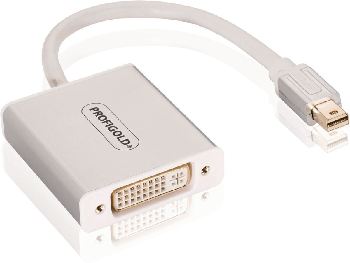 Profigold PROM252 Adapter MAC Mini DP -suutin - DVI-D-liitäntä, 0,2 m EOL hinta ja tiedot | Adapterit | hobbyhall.fi