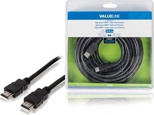 Valueline VLVB34000B100 HDMI A -suutin - suutin 1,4 10m EOL hinta ja tiedot | Kaapelit ja adapterit | hobbyhall.fi