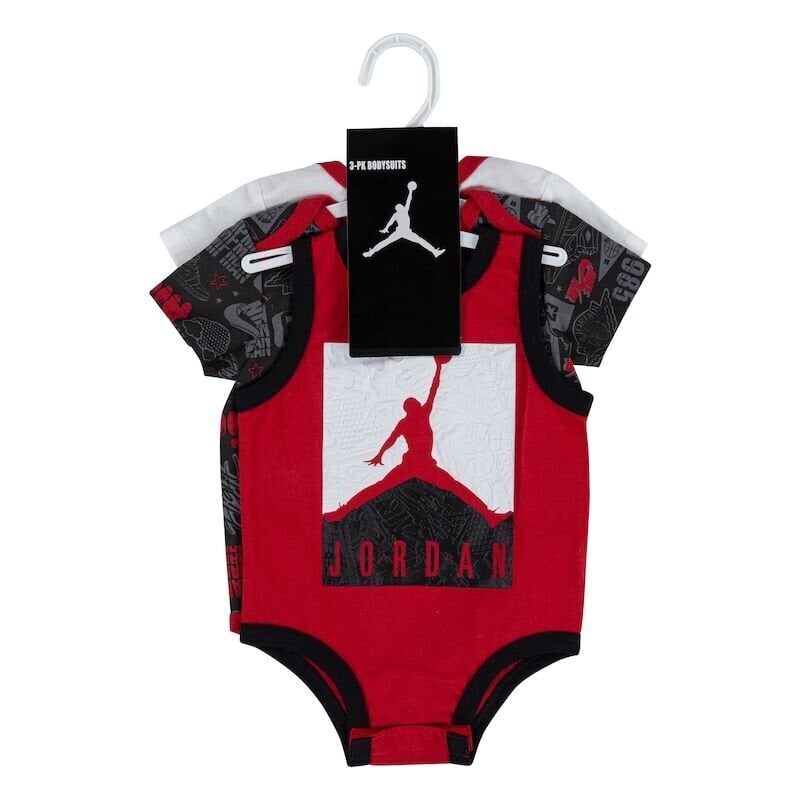 Jordan Boy´s Infant 3 Pack Bodysuit 55A635-W0G-NB hinta ja tiedot | Vauvan bodyt ja alusasut | hobbyhall.fi