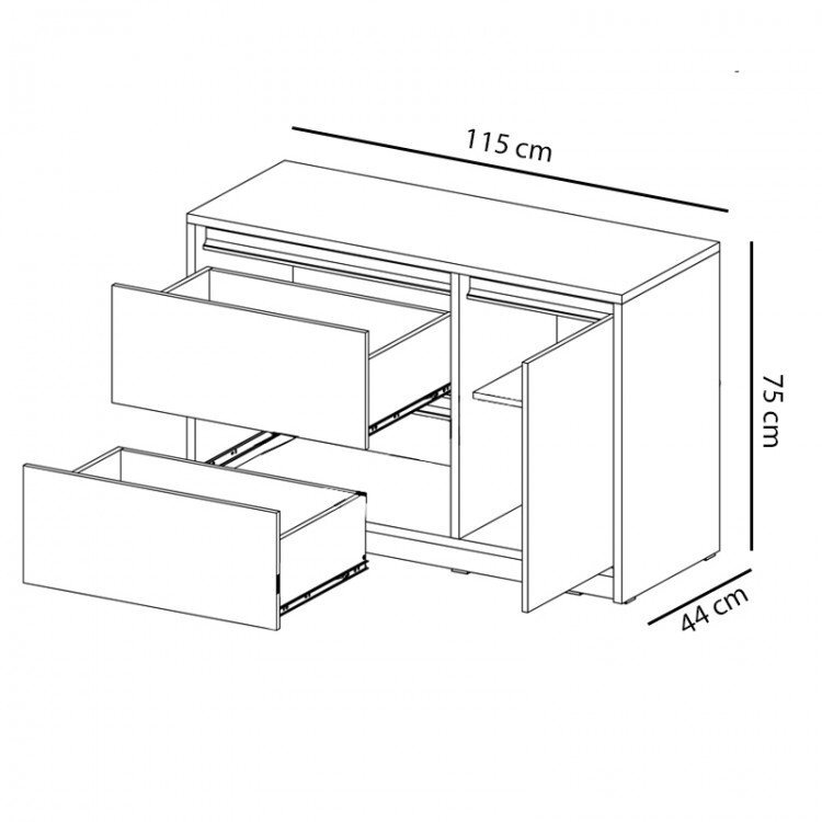 Lipasto Mati K1D hinta ja tiedot | Lastenhuoneen lipastot | hobbyhall.fi