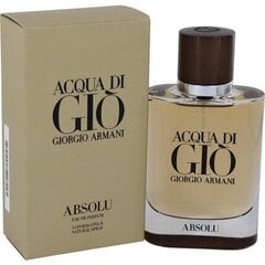 Giorgio Armani Acqua di Gio Absolu EDP miehelle 75 ml hinta ja tiedot | Miesten hajuvedet | hobbyhall.fi