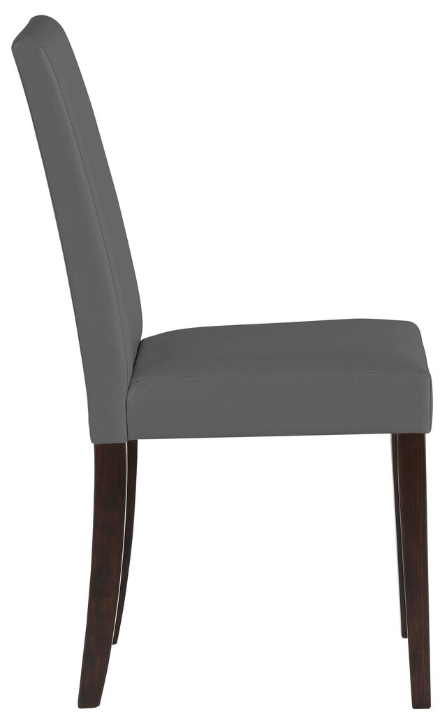 2 tuolin setti Lucca, harmaa/tummanruskea hinta ja tiedot | Ruokapöydän tuolit | hobbyhall.fi
