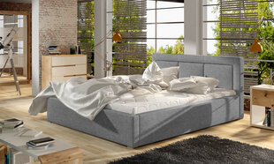 Sänky NORE Belluno MTP, 180x200 cm, tummanharmaa hinta ja tiedot | Sängyt | hobbyhall.fi