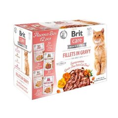 Brit Care Cat -märkäruokapakkaus aikuisille kissoille, eri makuja, 12 x 85 g hinta ja tiedot | Kissanruoka | hobbyhall.fi