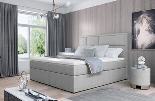 Sänky NORE Meron 19, 140x200 cm, vaaleanharmaa hinta ja tiedot | Sängyt | hobbyhall.fi