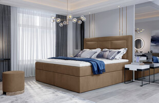 Sänky NORE Vivre 10, 140x200 cm, vaaleanruskea hinta ja tiedot | Sängyt | hobbyhall.fi