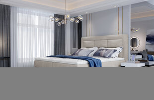 Sänky NORE Vivre 19, 160x200 cm, kerma hinta ja tiedot | Sängyt | hobbyhall.fi