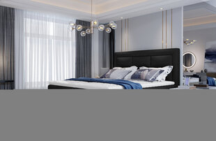 Sänky NORE Vivre 20, 180x200cm, musta. hinta ja tiedot | Sängyt | hobbyhall.fi