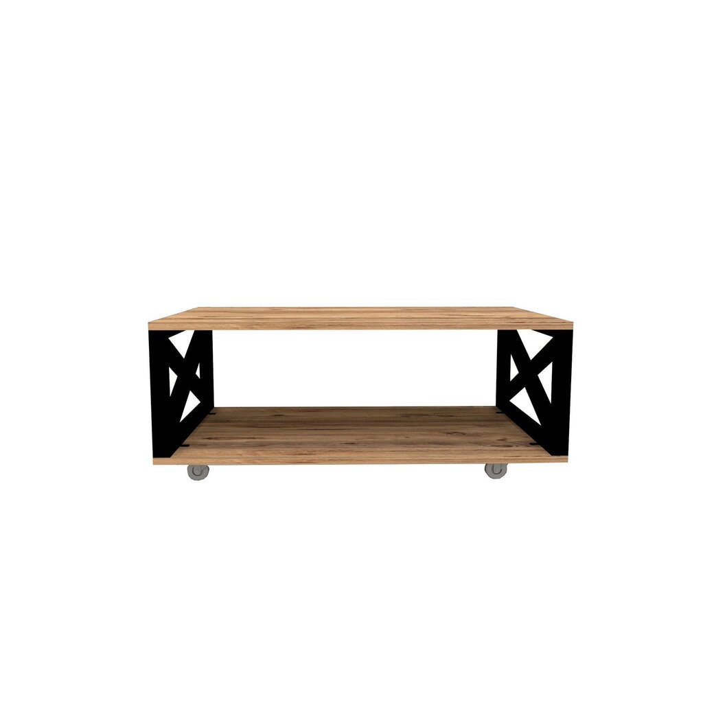 Sohvapöytä Kalune Design Evans 835, ruskea/musta hinta ja tiedot | Sohvapöydät | hobbyhall.fi
