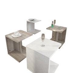 Sohvapöytäsarja Kalune Design 731, valkoinen/beige hinta ja tiedot | Sohvapöydät | hobbyhall.fi