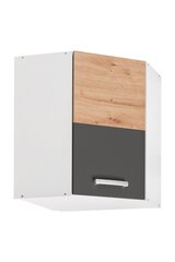 Keittiön kulmakaappi Ava 60x60/72 1D, harmaa hinta ja tiedot | Keittiön kaapit | hobbyhall.fi