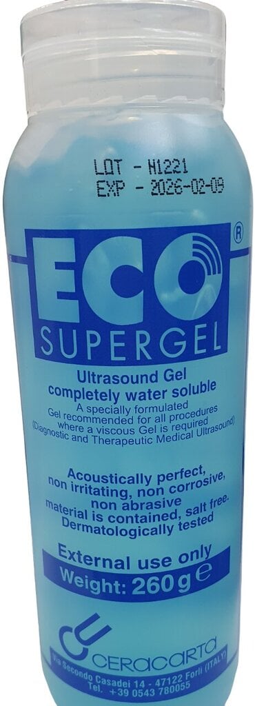 Ultraäänigeeli Angelsounds SuperGel Eco, 260 ml hinta ja tiedot | Vauvan terveydenhoito | hobbyhall.fi