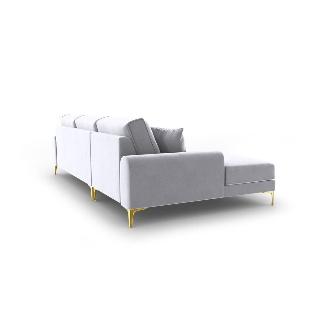 Viiden istuttava sohva Velvet Larnite, 254x182x90 cm, harmaa hinta ja tiedot | Kulmasohvat ja divaanisohvat | hobbyhall.fi