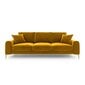 Velvet Larnite neljän istuttava sohva, 237x102x90 cm, keltainen hinta ja tiedot | Sohvat ja vuodesohvat | hobbyhall.fi