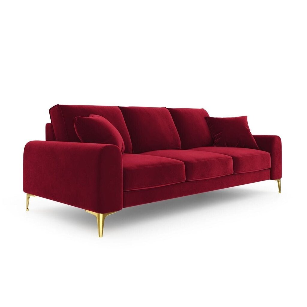 Velvet Larnite neljän istuttava sohva, 237x102x90 cm, punainen hinta ja tiedot | Sohvat ja vuodesohvat | hobbyhall.fi