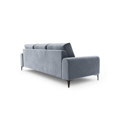 Velvet Larnite kolmen istuttava sohva, 222x102x90 cm, vaaleansininen hinta ja tiedot | Sohvat ja vuodesohvat | hobbyhall.fi