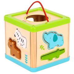 Puinen palapeli - Eläimet Tooky Toy hinta ja tiedot | Vauvan lelut | hobbyhall.fi