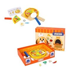 Puinen pizzan valmistussarja Tooky Toy hinta ja tiedot | Tyttöjen lelut | hobbyhall.fi