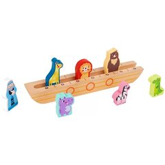 Nooan arkki puinen peli ja palapelikirja, Tooky Toy hinta ja tiedot | Kehittävät lelut | hobbyhall.fi