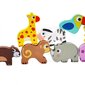 Puinen lävistyspeli lapsille "Safari Zoo" 13 kpl, Woopie hinta ja tiedot | Kehittävät lelut | hobbyhall.fi