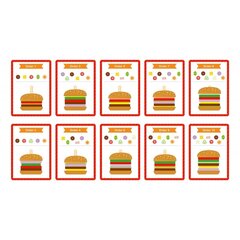 Puinen lävistyspeli "Burger", Woopie hinta ja tiedot | Kehittävät lelut | hobbyhall.fi