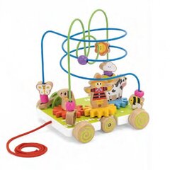 Viga 2in1 puinen pull-up labyrintti hinta ja tiedot | Vauvan lelut | hobbyhall.fi