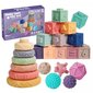 Woopie Sensory Puzzle Set, 23 kpl hinta ja tiedot | Vauvan lelut | hobbyhall.fi