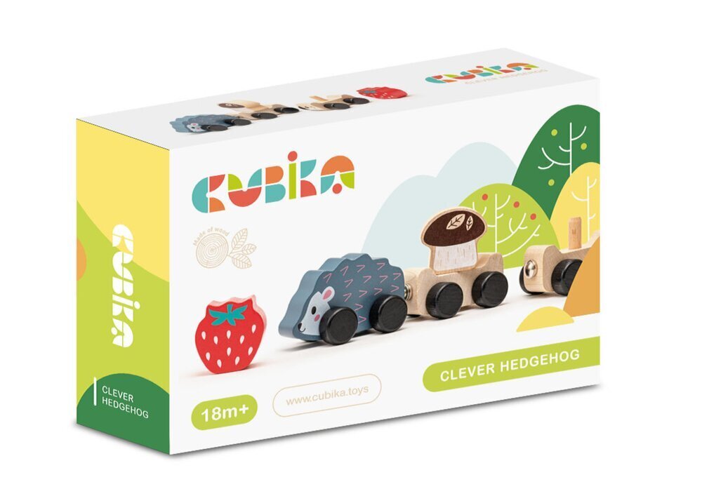 Puinen siilijuna, Cubika hinta ja tiedot | Kehittävät lelut | hobbyhall.fi