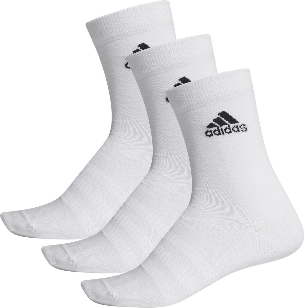 Adidas Sukat Light Crew 3PP White hinta ja tiedot | Miesten sukat | hobbyhall.fi