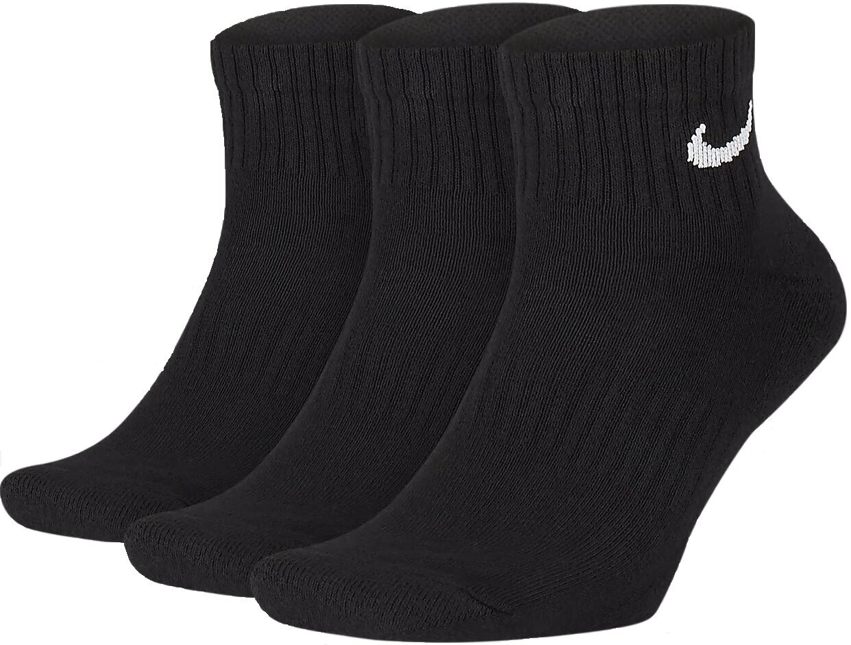 Nike Sukat U NK Everyday Cush Ankle 3PR Black hinta ja tiedot | Miesten sukat | hobbyhall.fi