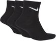 Nike Sukat Everyday Ltwt Ankle 3PR Black hinta ja tiedot | Miesten sukat | hobbyhall.fi