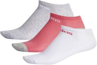 Adidas Neo Sukat Bs No Show 3PP, harmaa/vaaleanpunainen/valkoinen hinta ja tiedot | Miesten sukat | hobbyhall.fi