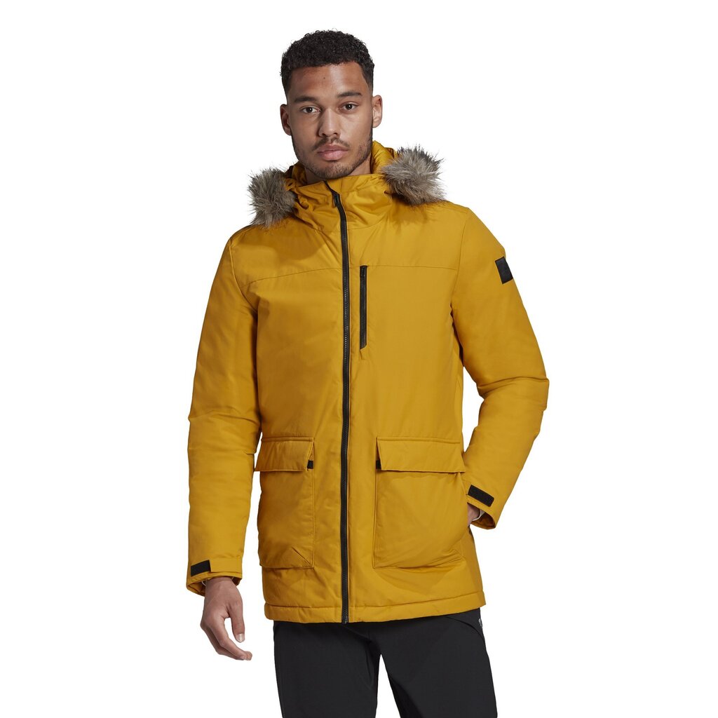 Adidas Takit XPloric Parka Yellow hinta ja tiedot | Miesten ulkoilutakit | hobbyhall.fi