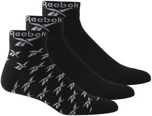 Reebok Sukat Cl Fo Ankle Sock 3P Black hinta ja tiedot | Miesten sukat | hobbyhall.fi